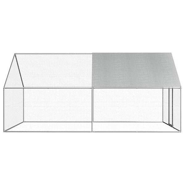 VIDAXL - vidaXL Poulailler d'extérieur 2,75 x 4 x 1,92 m Acier galvanisé - large