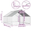 VIDAXL - vidaXL Poulailler d'extérieur 2,75 x 4 x 1,92 m Acier galvanisé - vignette
