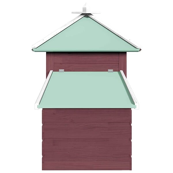 VIDAXL - vidaXL Poulailler avec nichoir Moka 190x72x102 cm Bois de sapin massif - large