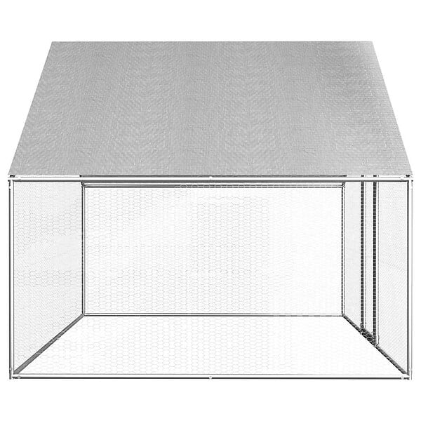 VIDAXL - vidaXL Poulailler d'extérieur 2,75 x 2 x 1,92 m Acier galvanisé - large