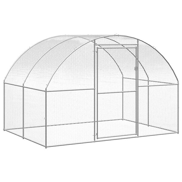VIDAXL - vidaXL Poulailler d'extérieur 3x2x2 m Acier galvanisé - large