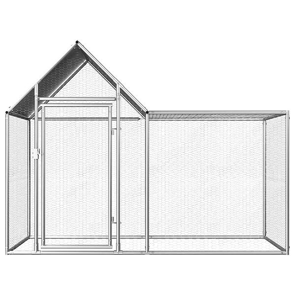 VIDAXL - vidaXL Poulailler 2 x 1 x 1,5 m Acier galvanisé - large