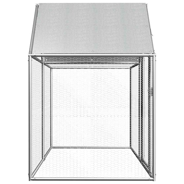 VIDAXL - vidaXL Poulailler 2 x 1 x 1,5 m Acier galvanisé - large
