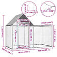 VIDAXL - vidaXL Poulailler 2 x 1 x 1,5 m Acier galvanisé - vignette