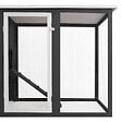 VIDAXL - vidaXL Poulailler d'extérieur avec 1 nichoir Gris Bois - vignette
