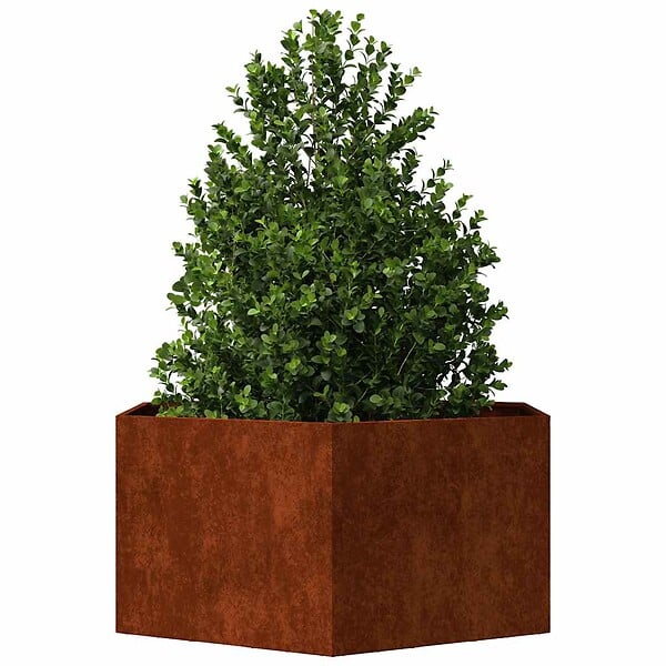 VIDAXL - vidaXL Jardinière Rouillé 90x90x45 cm Acier corten - large