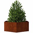 VIDAXL - vidaXL Jardinière Rouillé 138x120x45 cm Acier corten - vignette