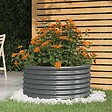 VIDAXL - vidaXL Jardinière Acier enduit de poudre 80x80x36 cm Anthracite - vignette