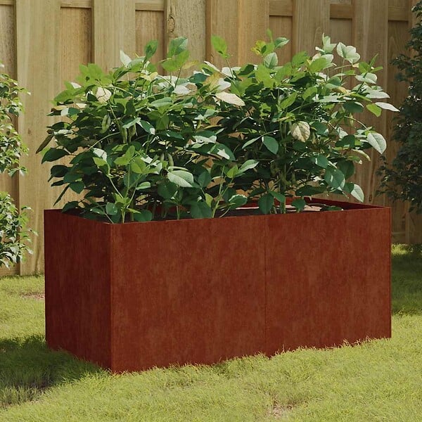 VIDAXL - vidaXL Jardinière 80x40x40 cm acier corten - large