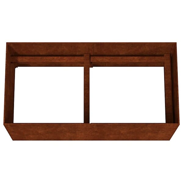 VIDAXL - vidaXL Jardinière 80x40x40 cm acier corten - large