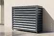 CASANOOV - Casanoov Cache Climatiseur Extérieur Acier Gris Anthracite Taille M 105x84x65 Amaro - vignette