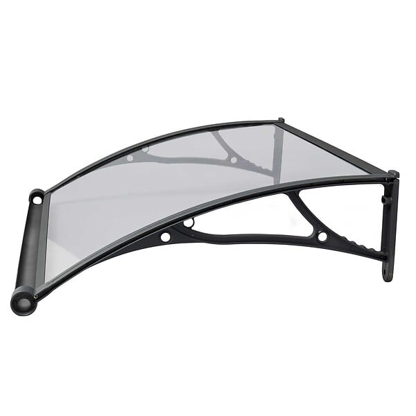 WERKAPRO - Marquise aluminium et polycarbonate  80 x 150 cm - large