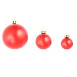 VIDAXL - vidaXL Ensemble de boules de Noël 100 pcs 3/4/6 cm Rouge - vignette
