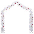 VIDAXL - vidaXL Guirlande de Noël décorée avec boules Blanc 5 m - vignette