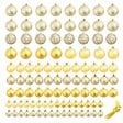 VIDAXL - vidaXL Ensemble de boules de Noël 100 pcs 3/4/6 cm Doré - vignette