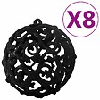 VIDAXL - vidaXL Ensemble de boules de Noël 100 pcs Noir - vignette