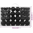 VIDAXL - vidaXL Ensemble de boules de Noël 100 pcs Noir - vignette