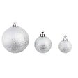 VIDAXL - vidaXL Ensemble de boules de Noël 100 pcs 3/4/6 cm Argenté - vignette