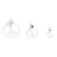 VIDAXL - vidaXL Ensemble de boules de Noël 100 pcs 3/4/6 cm Argenté - vignette