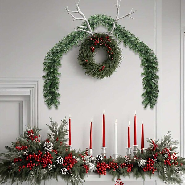 VIDAXL - vidaXL Guirlande de Noël PVC 20 m - large