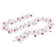 VIDAXL - vidaXL Guirlande de Noël décorée avec boules Blanc 10 m - vignette