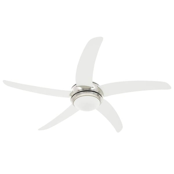 VIDAXL - vidaXL Ventilateur de plafond orné avec lampe 128 cm Blanc - large