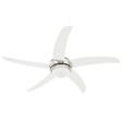 VIDAXL - vidaXL Ventilateur de plafond orné avec lampe 128 cm Blanc - vignette