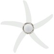 VIDAXL - vidaXL Ventilateur de plafond orné avec lampe 128 cm Blanc - vignette
