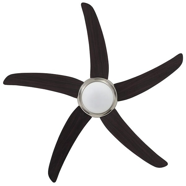 VIDAXL - vidaXL Ventilateur de plafond orné avec lampe 128 cm Marron - large