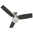VIDAXL - vidaXL Ventilateur de plafond lampe et télécommande 108cm Marron foncé - vignette