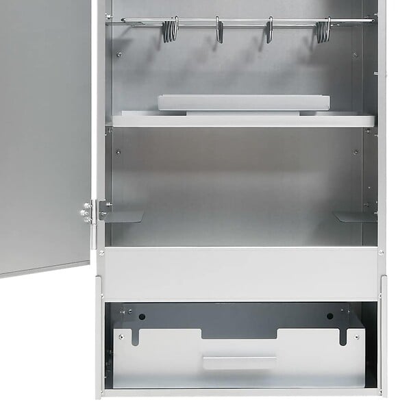 VIDAXL - vidaXL Fumoir à  four à  barbecue avec table acier galvanisé - large