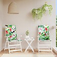 VIDAXL - vidaXL Coussins de chaise de jardin dossier haut lot de 2 multicolore - vignette