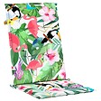 VIDAXL - vidaXL Coussins de chaise de jardin dossier haut lot de 2 multicolore - vignette