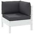 VIDAXL - vidaXL Coussins de palette lot de 3 anthracite tissu oxford - vignette