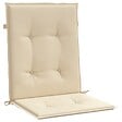VIDAXL - vidaXL Coussins de chaise de jardin à dossier bas lot de 6 beige - vignette