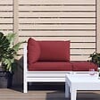 VIDAXL - vidaXL Coussins de palette lot de 3 rouge bordeaux tissu oxford - vignette