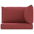 VIDAXL - vidaXL Coussins de palette lot de 3 rouge bordeaux tissu oxford - vignette