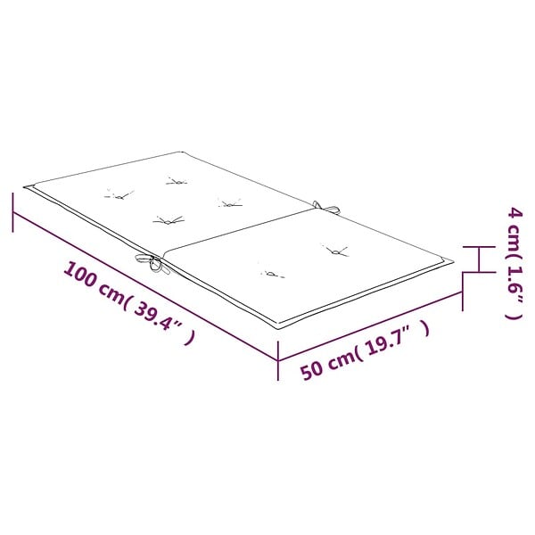 VIDAXL - vidaXL Coussins de chaise à dossier bas lot de 6 rayures bleu et blanc - large