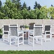 VIDAXL - vidaXL Coussins de chaise de jardin à dossier bas lot de 6 anthracite - vignette