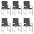 VIDAXL - vidaXL Coussins de chaise de jardin à dossier bas lot de 6 anthracite - vignette