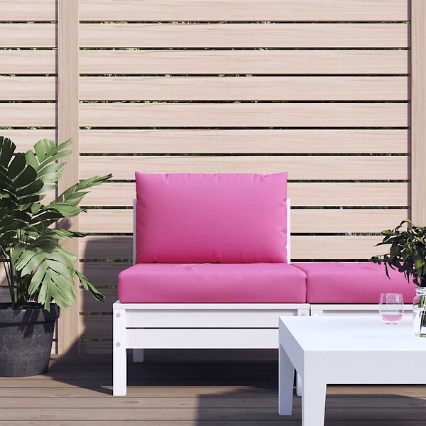 VIDAXL - vidaXL Coussins de palette lot de 2 rose tissu Oxford - large