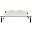 VIDAXL - vidaXL Chaise longue d'extérieur Tissu Crème - vignette