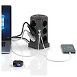 ENTREPOT BRICO - Multiprise sur pied avec protection foudre 12 prises + 5 ports USB - vignette