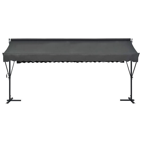 VIDAXL - vidaXL Auvent sur pied 500 x 300 cm Anthracite - large
