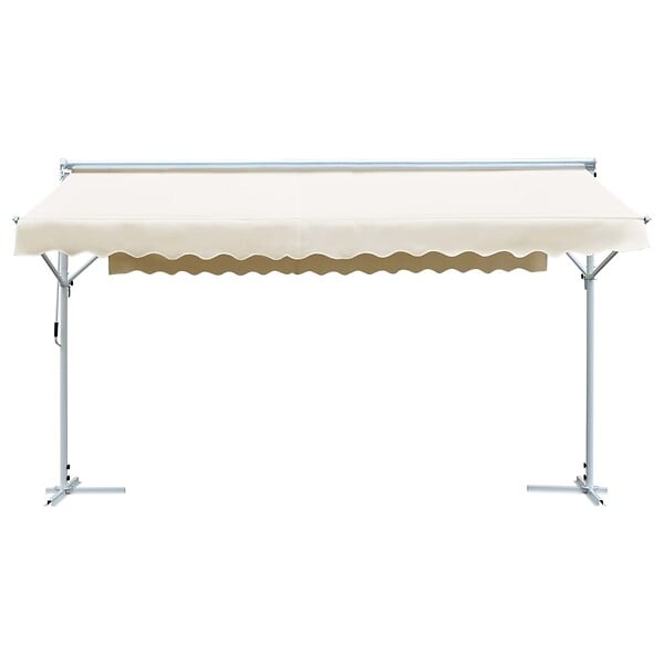 VIDAXL - vidaXL Auvent sur pied 500 x 300 cm Crème - large