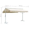 VIDAXL - vidaXL Auvent sur pied 500 x 300 cm Crème - vignette