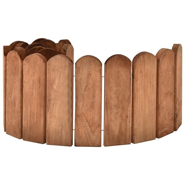 VIDAXL - vidaXL Rouleaux de bordure 3 pcs 120 cm bois de pin imprégné - large