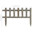 VIDAXL - vidaXL Bordure de jardin 10 pcs Bois de sapin 4,4 m - vignette