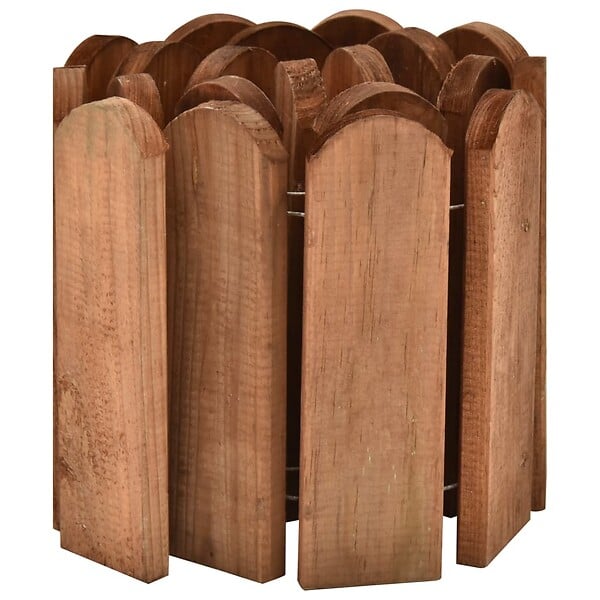 VIDAXL - vidaXL Rouleau de bordure Marron 120 cm Bois de pin imprégné - large