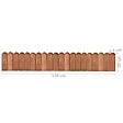 VIDAXL - vidaXL Rouleau de bordure Marron 120 cm Bois de pin imprégné - vignette